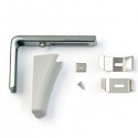 Universal Wandträger Metall/grau 100 - 150 mm 