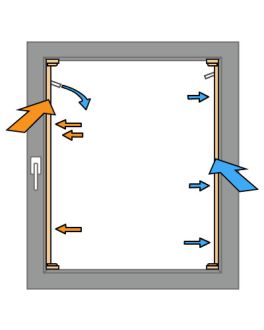 fenster mit plissee klebeleiste
