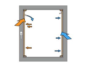 fenster mit plissee klebeleiste