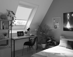 Dachfensterrollo DFR-30 Comfort (Tag & Nacht) – Kollektion Life Reflection Plus